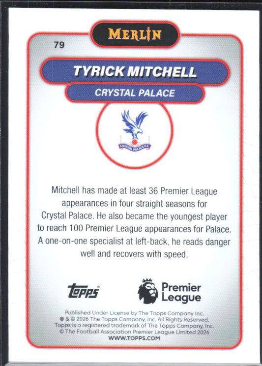 Tyrick Mitchell 2026 Merlin Premier League #79 – baksida