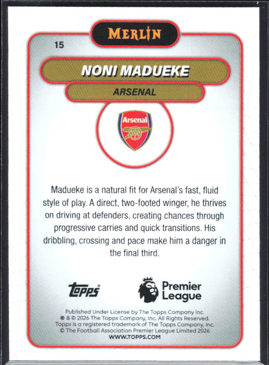 Noni Madueke 2026 Merlin Premier League #15 – baksida