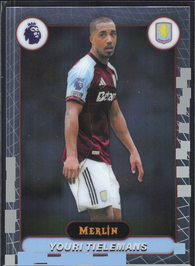 Youri Tielemans 2026 Merlin Premier League #25 – framsida