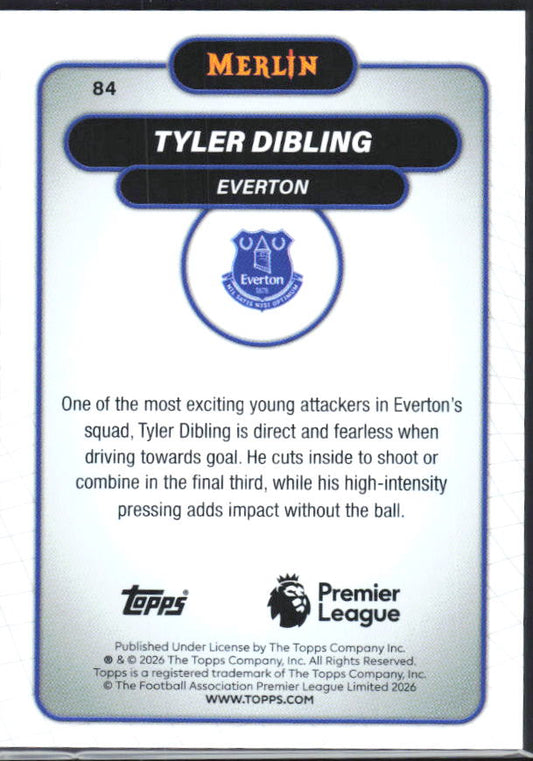 Tyler Dibling 2026 Merlin Premier League #84 – baksida