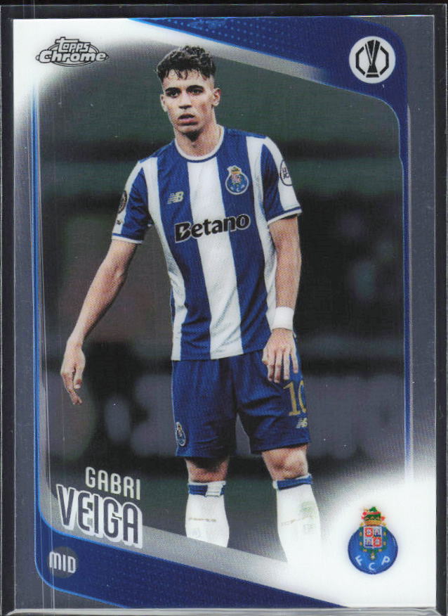 Gabri Veiga 2025-26 Chrome UEFA #87 – framsida