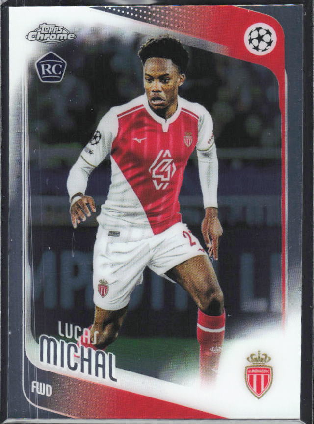 Lucas Michal 2025-26 Chrome UEFA RC #94 – framsida