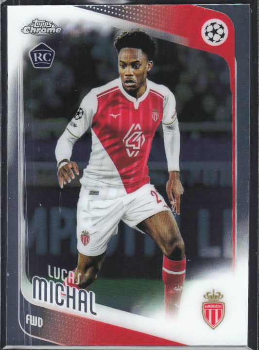 Lucas Michal 2025-26 Chrome UEFA RC #94 – framsida