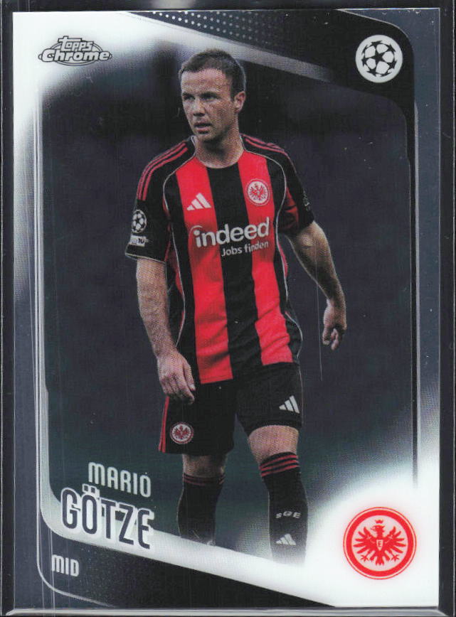 Mario Götze 2025-26 Chrome UEFA #162 – framsida