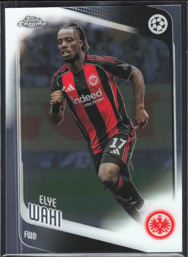 Elye Wahi 2025-26 Chrome UEFA #61 – framsida