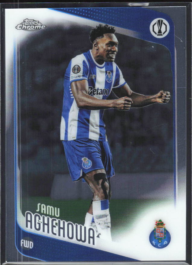 Samu Aghehowa 2025-26 Chrome UEFA #133 – framsida