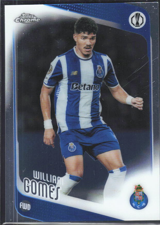 William Gomes 2025-26 Chrome UEFA #50 – framsida