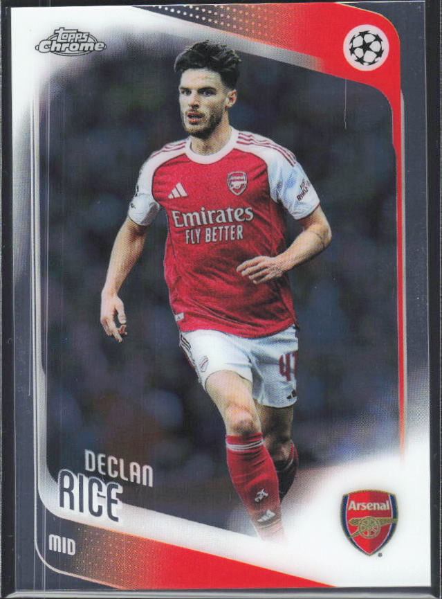 Declan Rice 2025-26 Chrome UEFA #164 – framsida