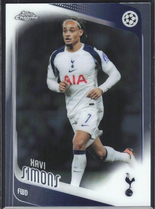 Xavi Simons 2025-26 Chrome UEFA #85 – framsida