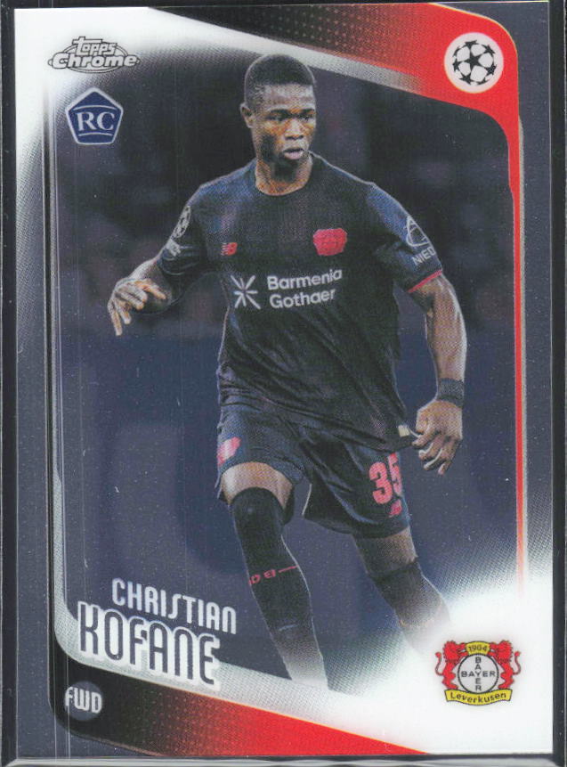 Christian Kofane 2025-26 Chrome UEFA RC #27 – framsida