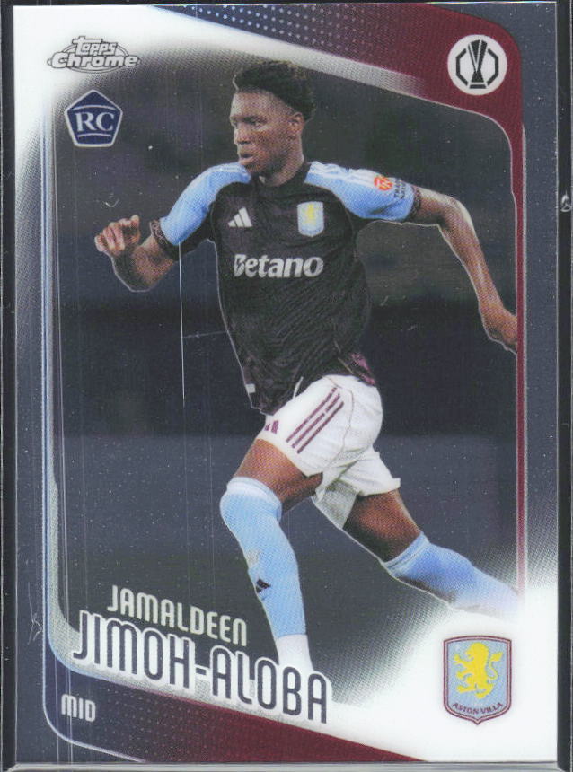 Jamaldeen Jimoh-Aloba 2025-26 Chrome UEFA RC #8 – framsida