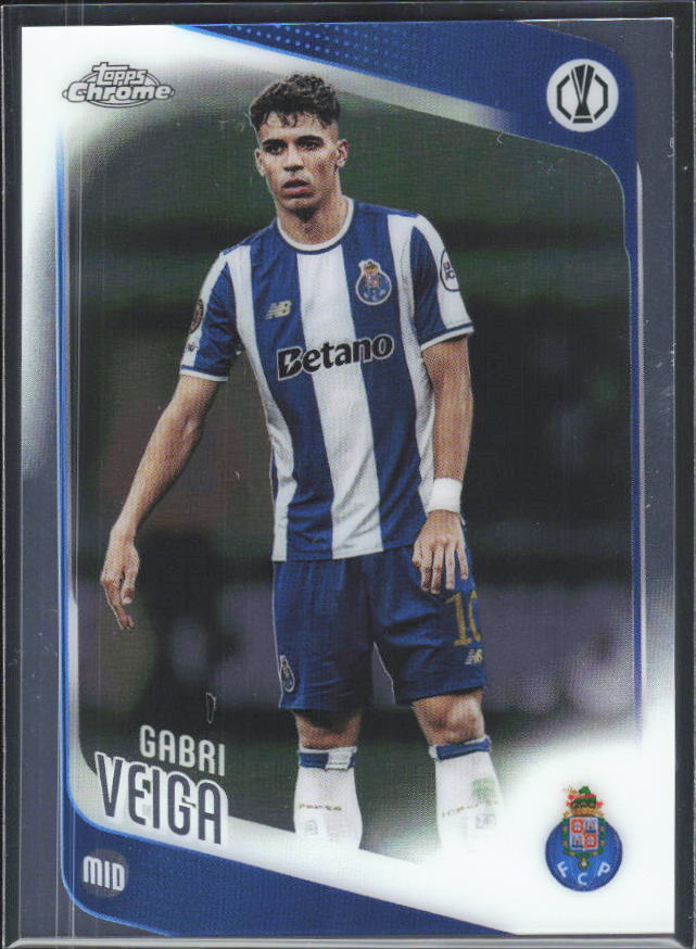 Gabri Veiga 2025-26 Chrome UEFA #87 – framsida