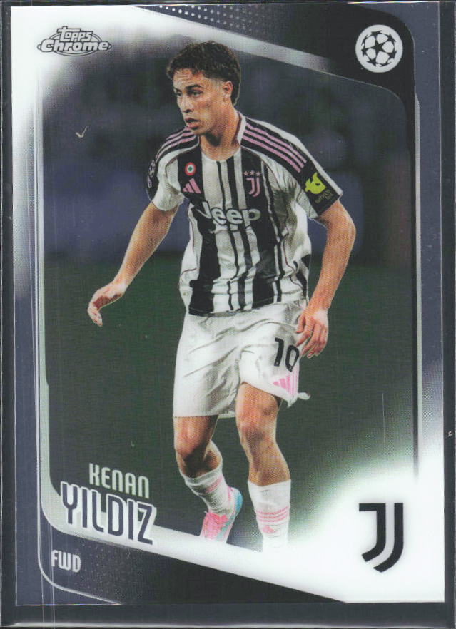Kenan Yıldız 2025-26 Chrome UEFA #147 – framsida