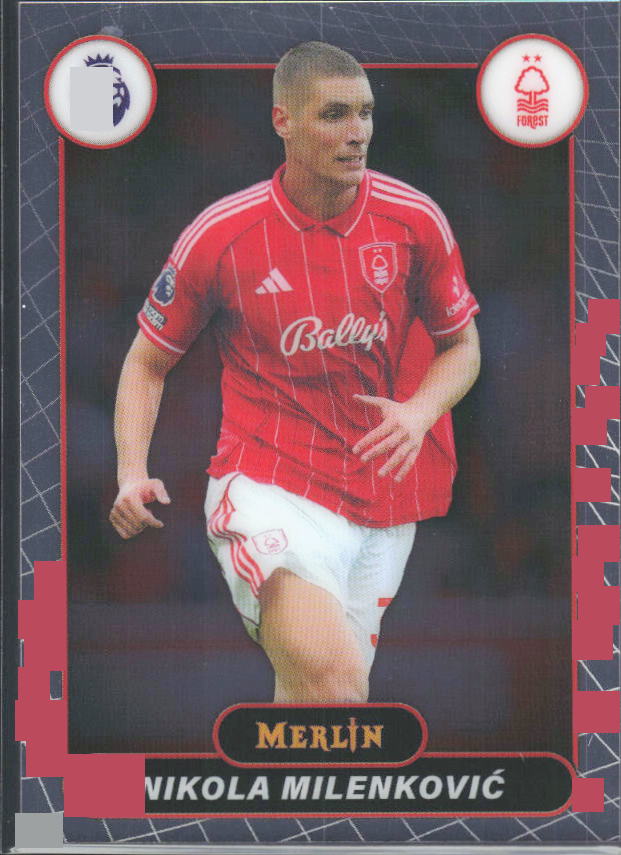 Nikola Milenković 2026 Merlin Premier League #157 – framsida