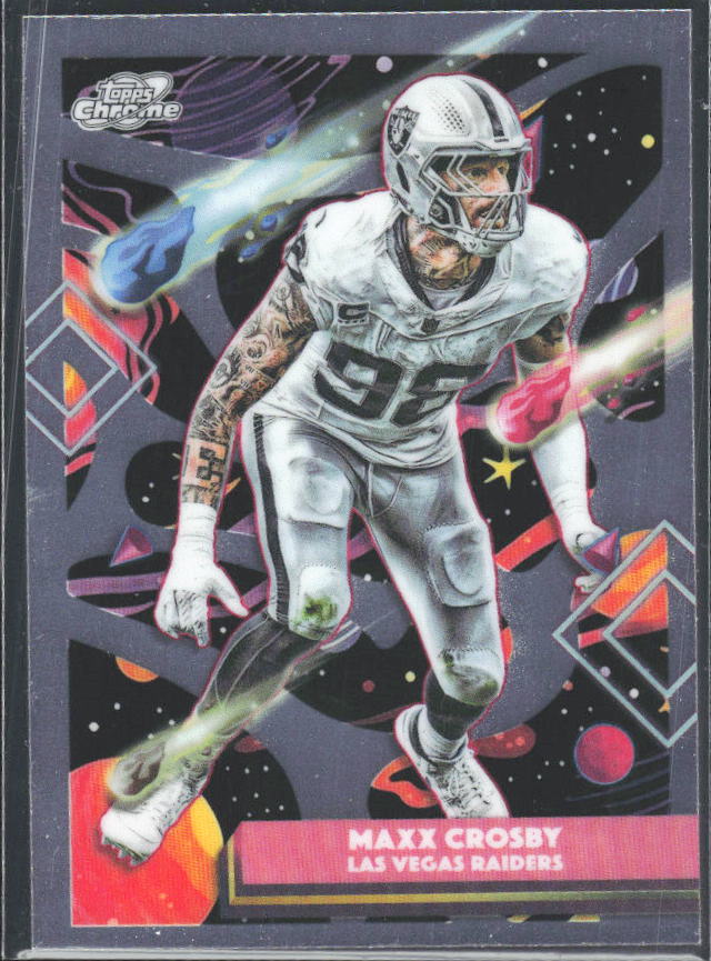 Maxx Crosby 2025 Cosmic Chrome #52 – framsida
