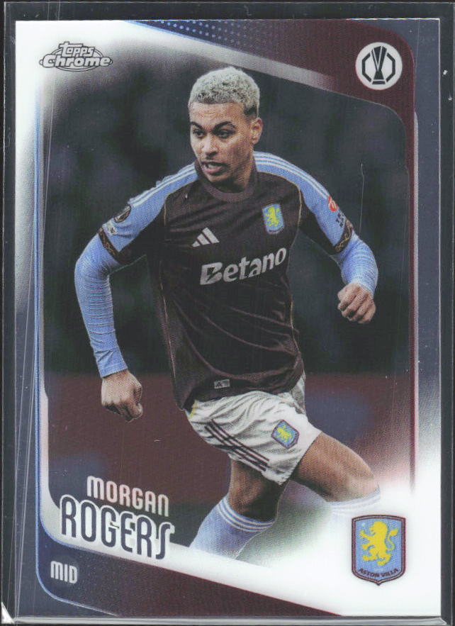 Morgan Rogers 2025-26 Chrome UEFA #197 – framsida