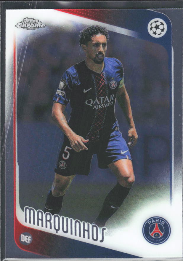 Marquinhos 2025-26 Chrome UEFA #92 – framsida