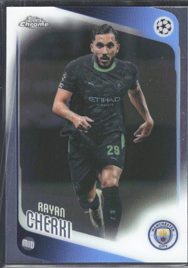 Rayan Cherki 2025-26 Chrome UEFA #1 – framsida