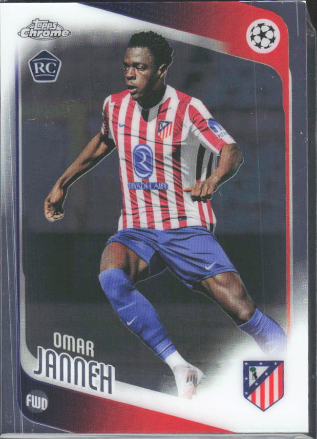 Omar Janneh 2025-26 Chrome UEFA RC #137 – framsida
