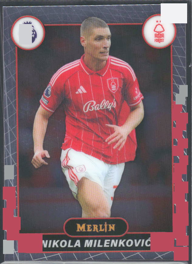 Nikola Milenković 2026 Merlin Premier League #157 – framsida
