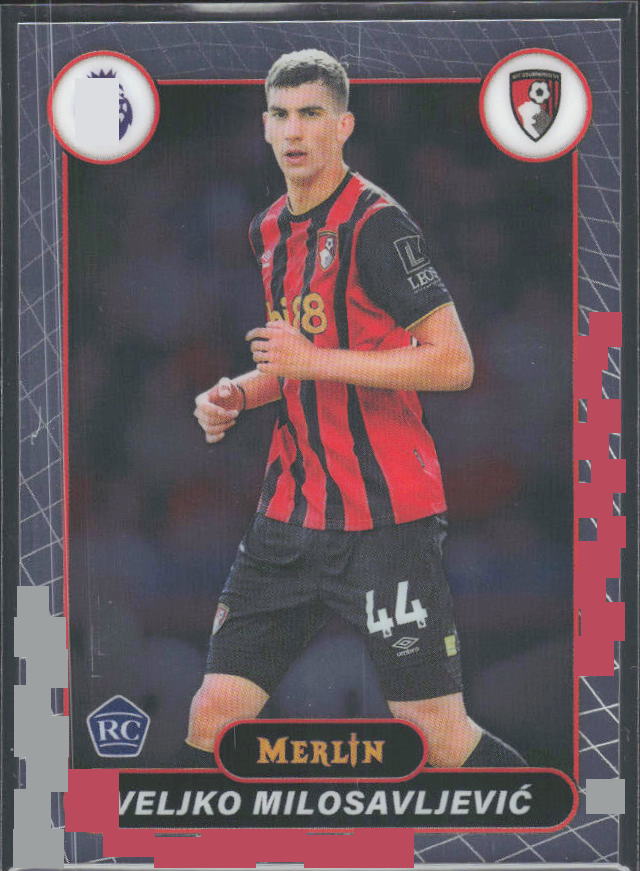Veljko Milosavljević 2026 Merlin Premier League RC #9 – framsida