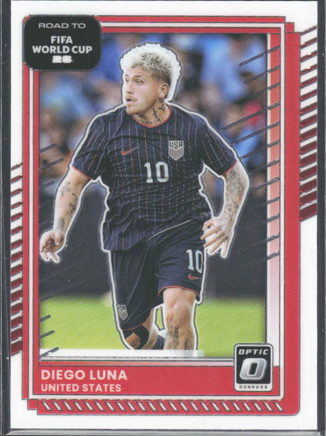 Diego Luna 2025-26 Donruss Road to FIFA WC Optic #26 – framsida
