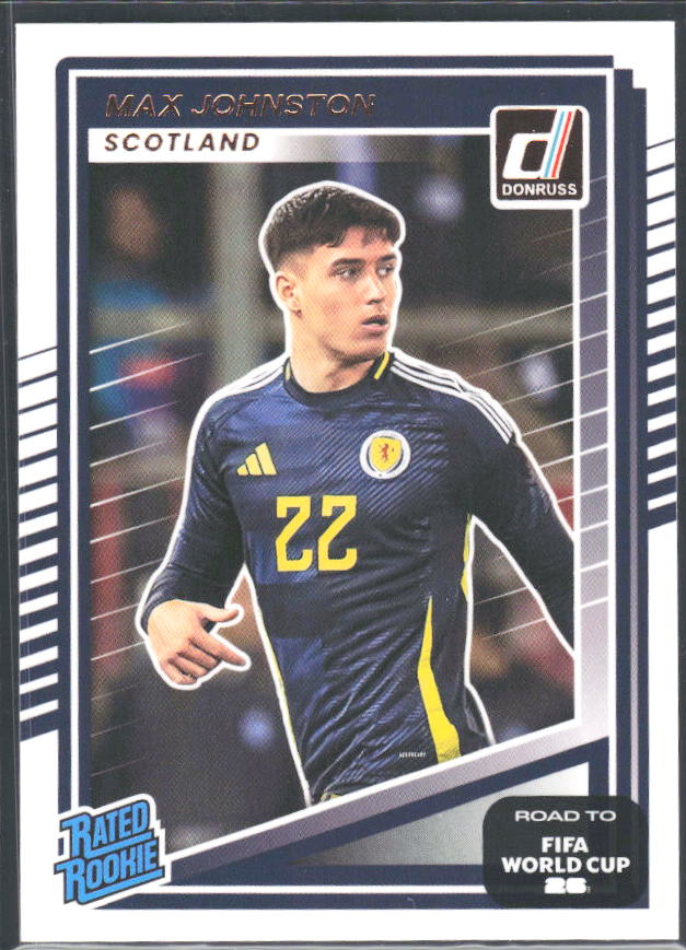 Max Johnston 2025-26 Donruss Road to FIFA WC Rated Rookie #233 – framsida