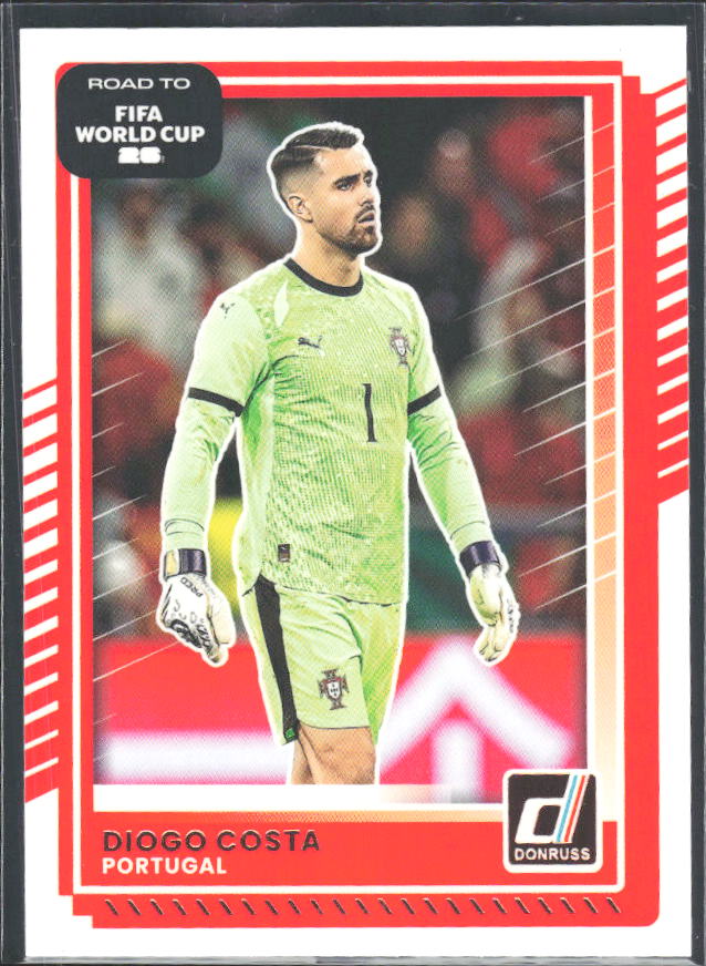 Diogo Costa 2025-26 Donruss Road to FIFA WC #87 – framsida