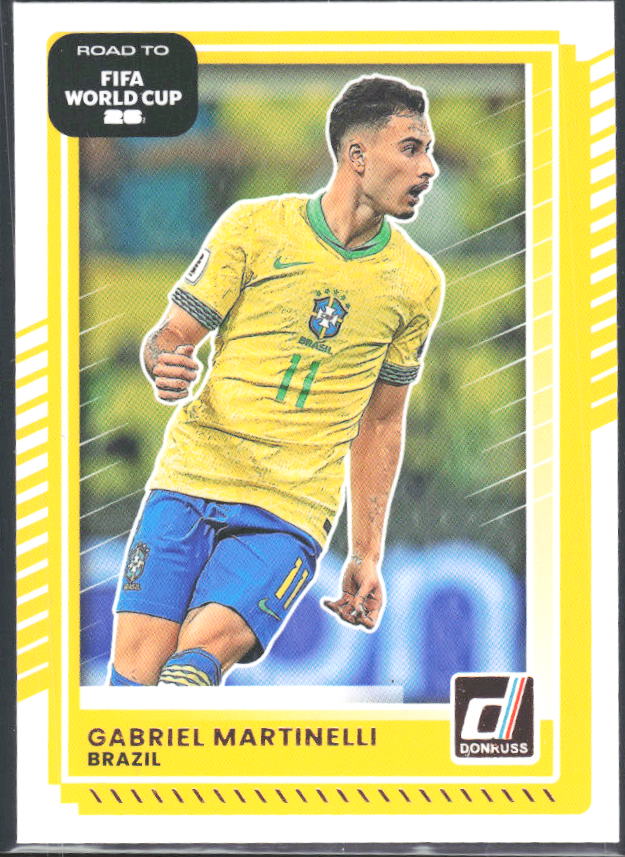 Gabriel Martinelli 2025-26 Donruss Road to FIFA WC #184 – framsida