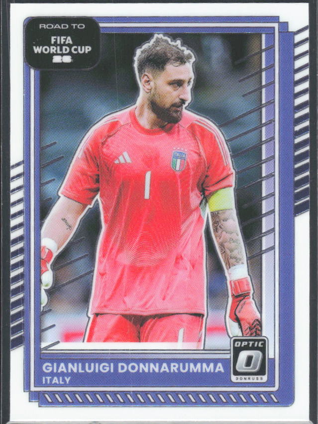 Gianluigi Donnarumma 2025-26 Donruss Road to FIFA WC Optic #112 – framsida