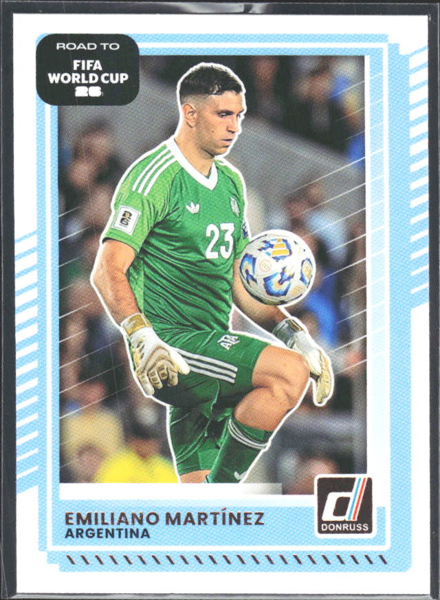 Emiliano Martínez 2025-26 Donruss Road to FIFA WC #160 – framsida