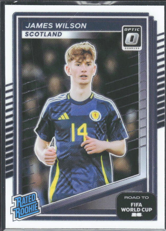 James Wilson 2025-26 Donruss Road to FIFA WC Optic Rated Rookie #232 – framsida