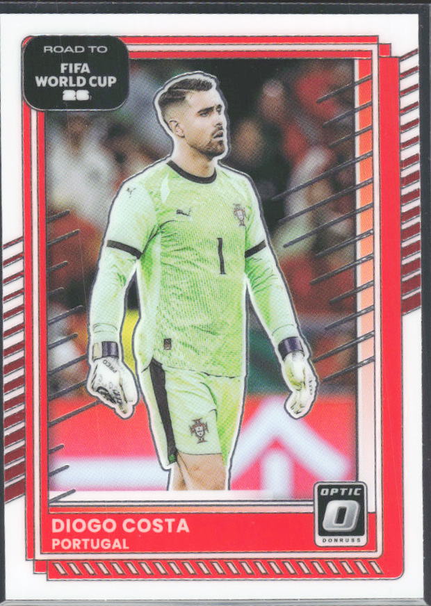 Diogo Costa 2025-26 Donruss Road to FIFA WC Optic #87 – framsida