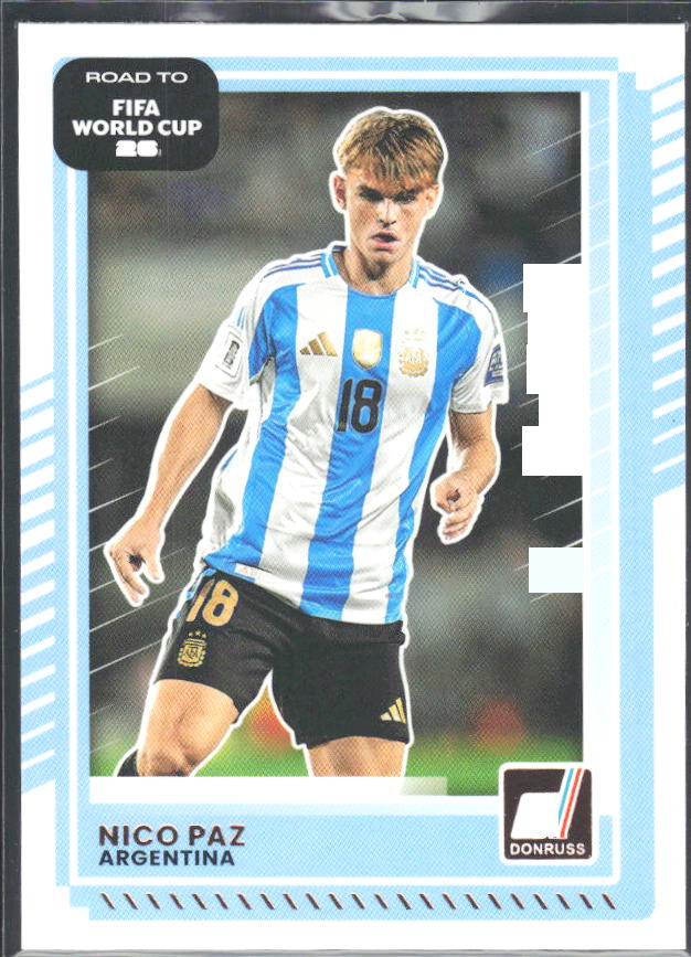 Nico Paz 2025-26 Donruss Road to FIFA WC #164 – framsida