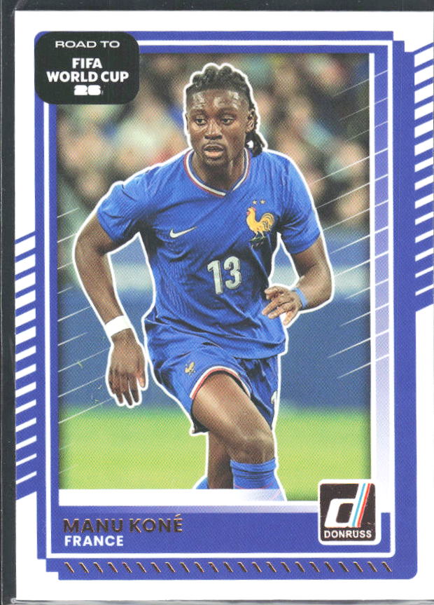 Manu Koné 2025-26 Donruss Road to FIFA WC #136 – framsida