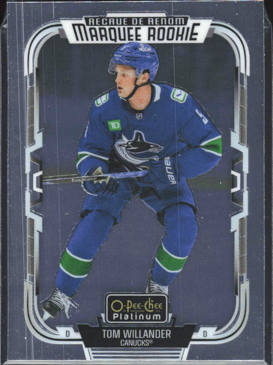 Tom Willander 2025-26 O-Pee-Chee Platinum Marquee Rookie #294 – framsida