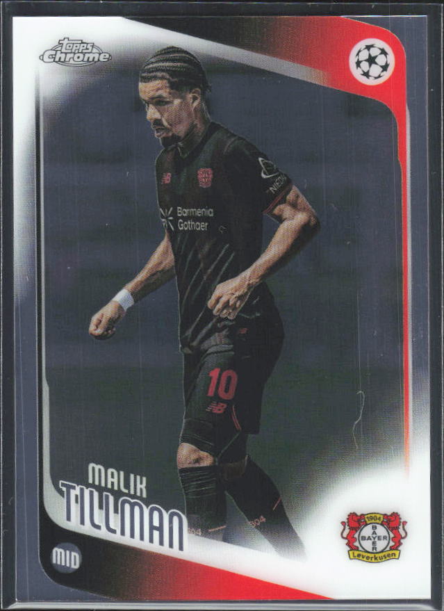 Malik Tillman 2025-26 Chrome UEFA #24 – framsida