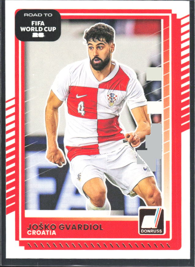Joško Gvardiol 2025-26 Donruss Road to FIFA WC #57 – framsida