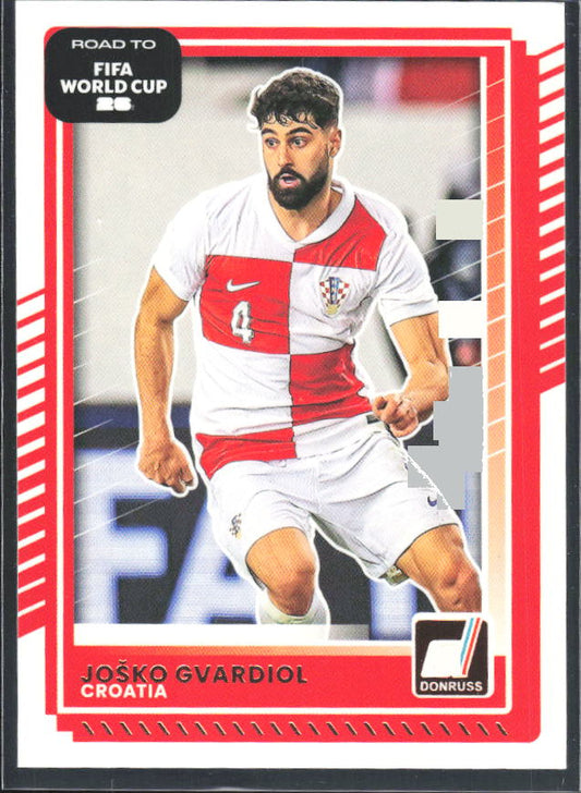 Joško Gvardiol 2025-26 Donruss Road to FIFA WC #57 – framsida