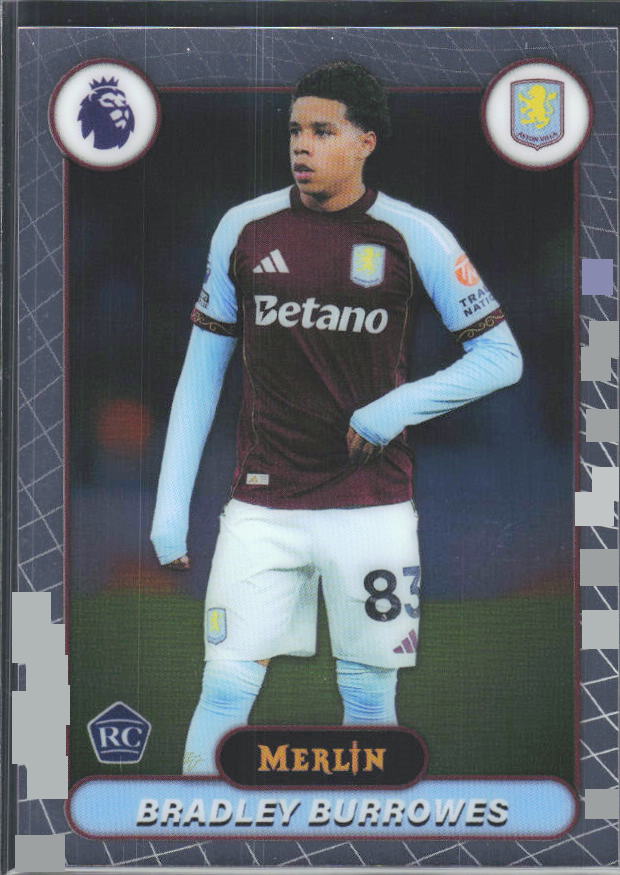 Bradley Burrowes 2026 Merlin Premier League RC #26 – framsida
