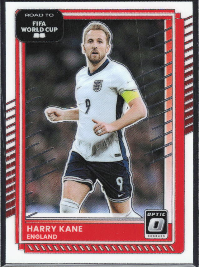 Harry Kane 2025-26 Donruss Road to FIFA WC Optic #62 – framsida