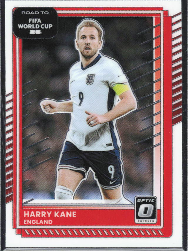 Harry Kane 2025-26 Donruss Road to FIFA WC Optic #62 – framsida