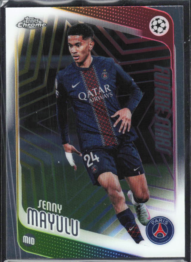 Senny Mayulu 2025-26 Chrome UEFA Future Stars #22 – framsida