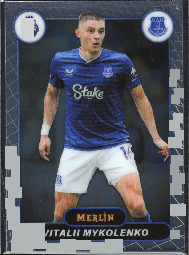 Vitalii Mykolenko 2026 Merlin Premier League #90 – framsida