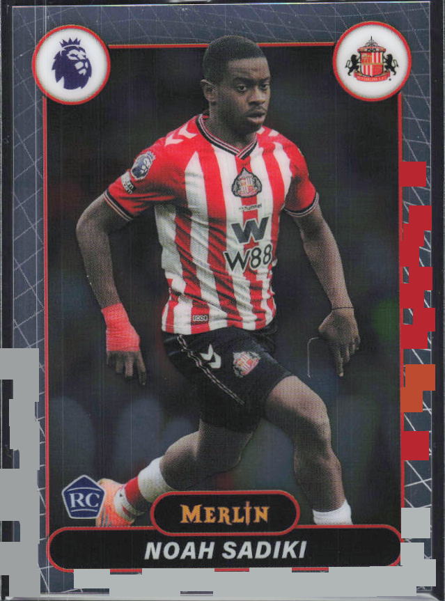 Noah Sadiki 2026 Merlin Premier League RC #161 – framsida