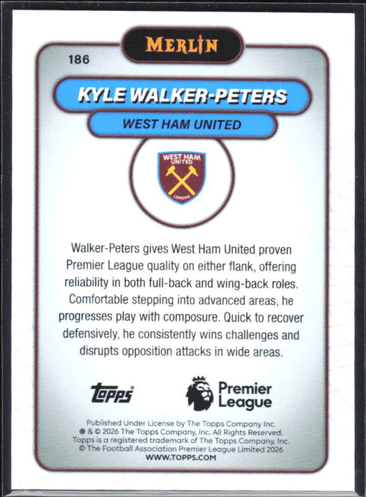 Kyle Walker-Peters 2026 Merlin Premier League #186 – baksida