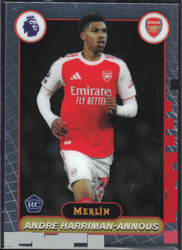 Andre Harriman-Annous 2026 Merlin Premier League RC #18 – framsida
