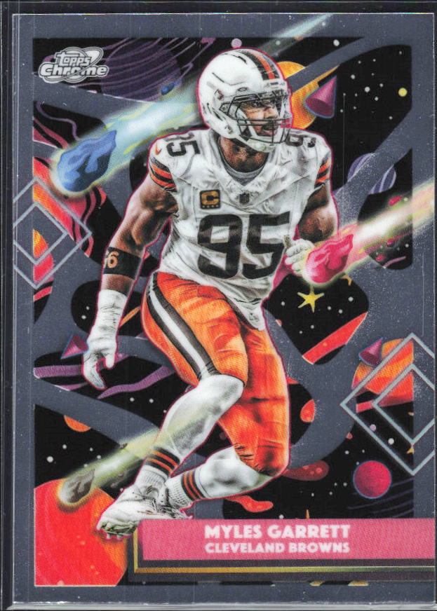 Myles Garrett 2025 Cosmic Chrome #24 – framsida