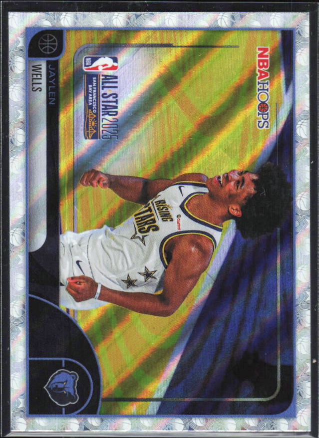 Jaylen Wells 2025-26 NBA Hoops All-Star 2025 Rainbow #295 – framsida