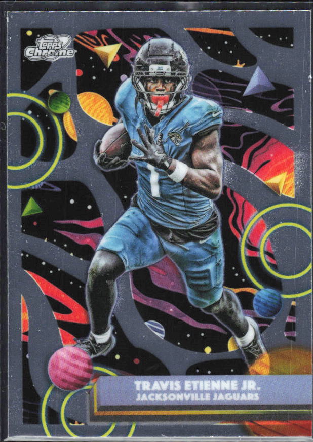 Travis Etienne Jr. 2025 Cosmic Chrome #45 – framsida